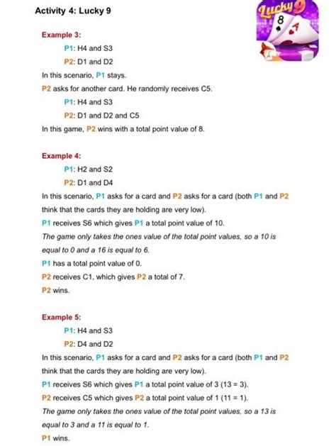 lucky 9 rules